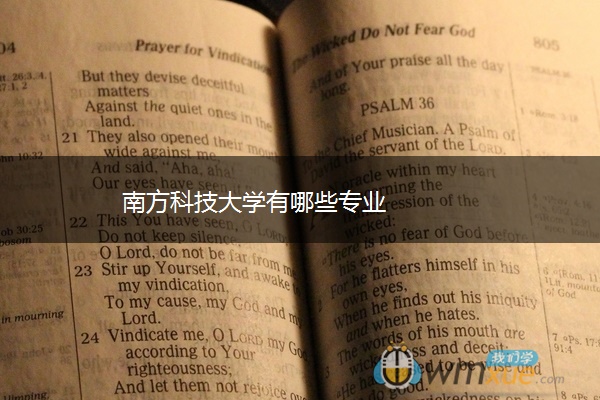 南方科技大学有哪些专业 南方科技大学有哪些专业