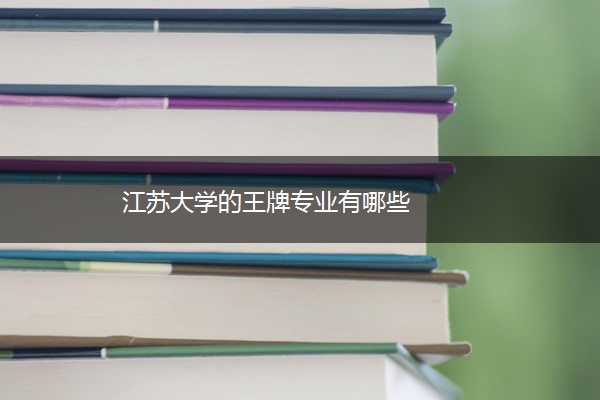 江苏大学的王牌专业有哪些 江苏大学的王牌专业有哪些