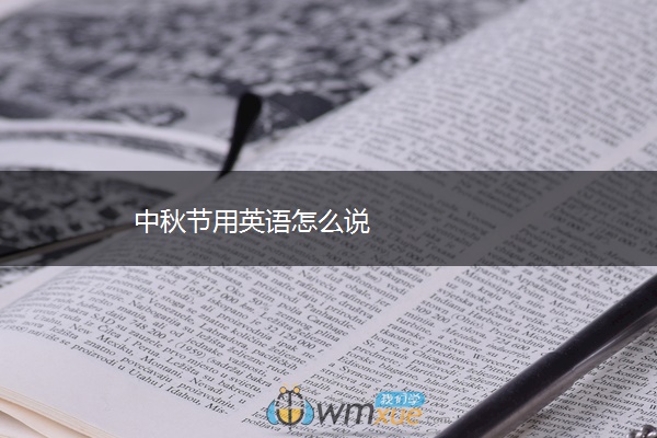 中秋节用英语怎么说 中秋节用英语怎么说