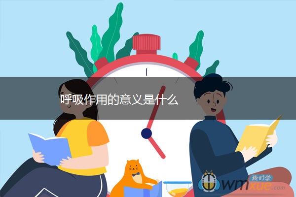 呼吸作用的意义是什么