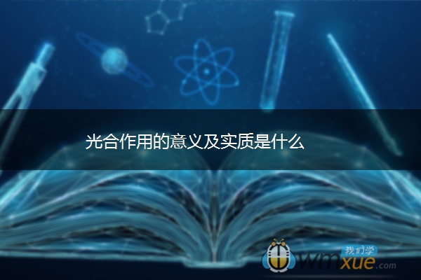 光合作用的意义及实质是什么