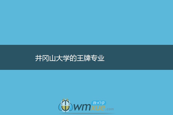 井冈山大学的王牌专业