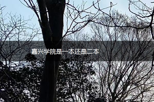嘉兴学院是一本还是二本 嘉兴学院是一本还是二本