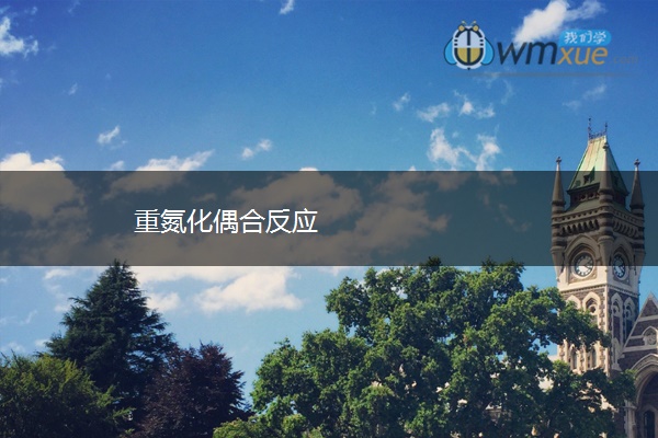 重氮化偶合反应 重氮化偶合反应