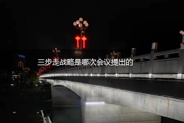 三步走战略是哪次会议提出的 三步走战略是哪次会议提出的