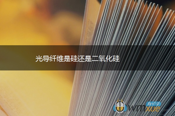 光导纤维是硅还是二氧化硅 光导纤维是硅还是二氧化硅