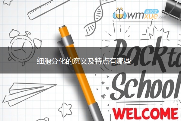 细胞分化的意义及特点有哪些 细胞分化的意义及特点有哪些
