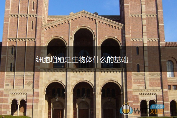 细胞增殖是生物体什么的基础 细胞增殖是生物体什么的基础