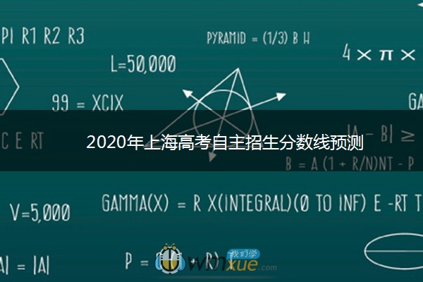 2020年上海高考自主招生分数线预测