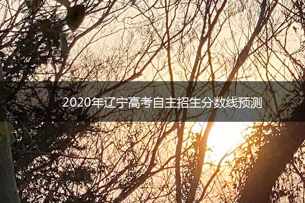 2020年辽宁高考自主招生分数线预测 2020年辽宁高考自主招生分数线预测