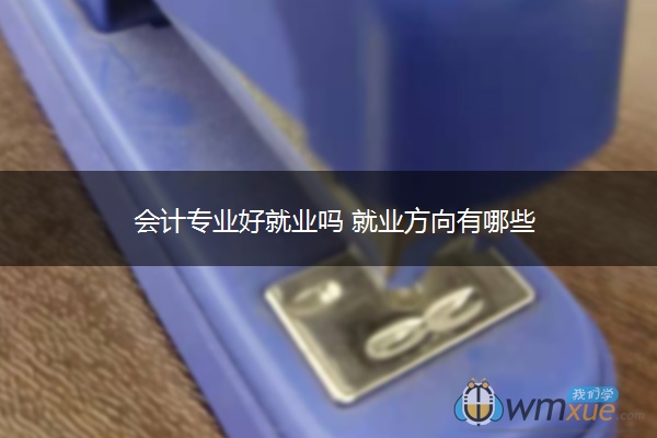 会计专业好就业吗 就业方向有哪些 会计专业好就业吗 就业方向有哪些